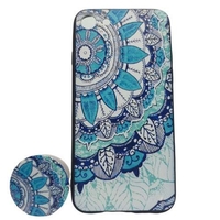 Husa Apple iPhone 7/8 Multicolor Model Frunza + Popsocket inclus