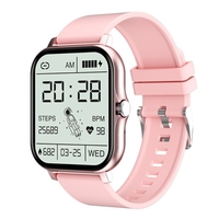 Ceas Smartwatch, Flippy, Editia H15, Apeluri Bluetooth, Afisaj 1.81 inch, Rezolutie 240 x 284, Puls, Siri, Baterie 180 mAh, Roz Auriu