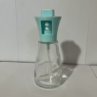 Pulverizator pentru Ulei, Flippy, Pulverizator din Sticla pentru Otet sau Alte Lichide de Gatit, Simplu Reincarcabil, Multifunctionale, 17.3 x 5.6 cm, Capacitatea 170 ml, Albastru