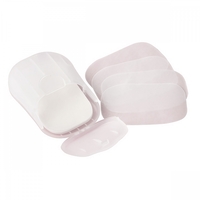 Mini Cutie de Sapun din Hartie, Flippy, de Unica Folosinta, Portabila, Potrivit pentru Calatorii, 20 buc, Alb