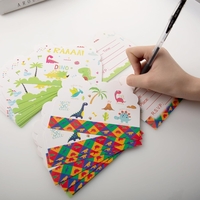 Set 10 Invitatii pentru Petrecere, Flippy, Colectia Dino Park, 11 x 14 cm, din Carton, Multicolor