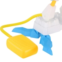 Jucarie pentru Copii, Flippy, Lansator de Rachete cu Piciorul, Doua Lansatoare, 6 Rachete Fara Lumini, 33x25x27 cm, Alb-Albastru