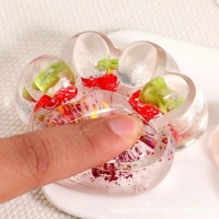 Jucarie Antistres Squishy, Flippy, cu Revenire Lenta, Labuta de Pisica Pufoasa, 7.5 cm, Ambalaj Transparent, Model 270523 Multicolor