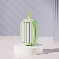 Perie de Spalat Haine, Flippy, cu Dispenser pentru Detergent, 4 Perii de Curatare, din ABS + PS, Verde