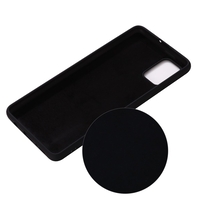 Husa protectie compatibila cu Samsung A71 Liquid Silicone Case Negru