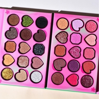 Paleta de Machiaj, KEVIN & COCO, Atractive, Farduri de Pleoape, 15 Culori, Model A, 16.5x10.8x1.5 cm, Multicolor