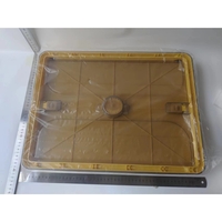 Cutie de depozitare pliabila, Flippy, Cu capac, 40 L, Plastic, 47x35x24.5 cm, Portocaliu