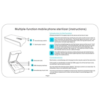 Sterilizator UV Alb pentru telefoane, cu functie difuzor aromatherapy si incarcare USB