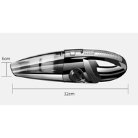 Aspirator de Mana Portabil Turbo, Flippy, pentru Uz Caznic sau Auto, Functie de Aspirare Umeda si Uscata, Incarcare USB, 32.000 rot/min, Putere 120W, Aspirare cu Vid de 4 Bar, 5 Accesorii pentru Spatii Inguste, Negru