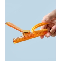 Perie de Indepartare a Scamelor, Flippy, pentru Haine si Par de Animale, cu Doua Fete, Manual, Multifunctional, 12x14.5 cm, Accesoriu pentru Casa, Portocaliu