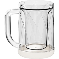 Cana Frigorifica cu Gheata, Flippy, 14.2 x 10.4 x 14.7 cm, Plastic, 800 ml, Transparent