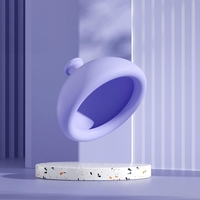 Dispozitiv Terapeutic Sputa, Flippy, Cupa pentru Terapie Toracica, Dispozitiv de Eructare, pentru Adulti si Copii, 10 x 6.5 cm, din Silicon, Mov