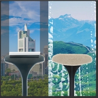 Perie de Spalat si Curatat Geamuri, Flippy, pentru Plase si Suprafete Diverse, 46x16x5 cm, Verde Inchis-Alb