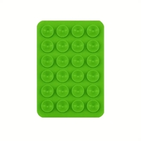Suport Adeziv Universal, Flippy, pentru Telefon/Tableta, cu 24 Ventuze, potrivit pentru Tik-Tok/Selfie/Vizionare Video, din Silicon, 8 x 5.5 x 1 cm, Verde