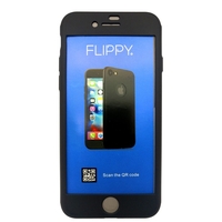 Husa Apple iPhone 7 Premium Full Cover 360 Negru + Folie Cadou