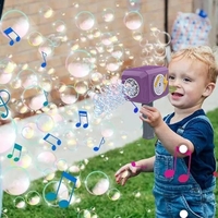 Jucarie Interactiva pentru Baloane de Sapun, Flippy, Sunete si Lumini, Model Ciocan, cu 8 Orificii, 13.5 x 10 x 12 cm, Mov