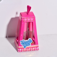 Set de Buze, KEVIN & COCO, Cloud Bubble, 4 Lip Gloss-uri,  15.1 x 8.1 x 2 cm, Roz/Nude
