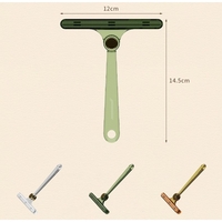 Perie de Indepartare a Scamelor, Flippy, pentru Haine si Par de Animale, cu Doua Fete, Manual, Multifunctional, 12x14.5 cm, Accesoriu pentru Casa, Verde