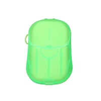 Mini Cutie de Sapun din Hartie, Flippy, de Unica Folosinta, Portabila, Potrivit pentru Calatorii, 20 buc, Verde