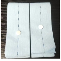 Set 2 Centuri de Monitorizare a Ritmului Cardiac Fetal, Flippy, Material Moale si Elastic, 6 x 130 cm, Albastru