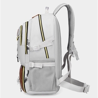 Rucsac Multifunctional pentru Calatorie, Flippy, pentru Alpinism, Voiaj, Drumetii, din Panza Oxford, 34x16x52 cm, Alb