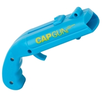 Deschizator de sticle, Flippy, Model Pistol, Plastic, ABS, pentru Dopuri Metalice, 13 x 6 x 3.7 cm, Albastru
