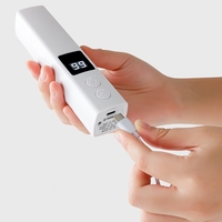 Pila Electrica pentru Animalute de Companie, Flippy, Incarcare USB, Laser pentru Joaca, Capac Impotriva Prafului, Display Electronic, 15 x 3 cm, Mai Multe Viteze, Alb