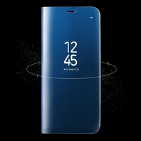 Husa Samsung Galaxy S8 Plus Flip Cover Oglinda Albastru