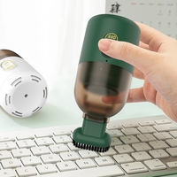 Aspirator Portabil pentru Automobil, Flippy, Aspirator mic fara Fir, pentru Casa si Masina, incarcare USB, 2 in 1, 16.3x6 cm, Verde
