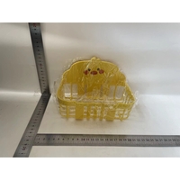 Suport pentru Servetele in Baie, Flippy, Suport pentru Prosoape, din Plastic PP, Montare pe Perete cu Adeziv, Model Ratusca, 13x19x12 cm, Galben