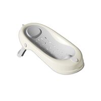 Cada de Baie Pliabila, Flippy, cu Suport, Indicator de Temperatura, 0-8 Ani, din PP+TPR, 45 l Capacitate, 80 x 50 x 23 cm, Gri