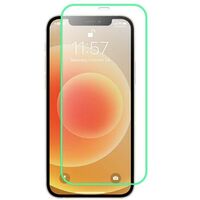 Folie Sticla Securizata Flippy,  Luminous, compatibila cu Apple iPhone 14, Margine fosforescenta verde
