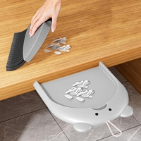 Set Matura si Faras, Flippy, Pentru Birou, din PP, Model Ursulet, 23.5 x 18 cm, Gri