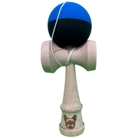 Kendama X Originala, Flippy, 18 cm, Profesionala, +9 Ani, din Lemn, Model 2 Culori, Albastru/Negru
