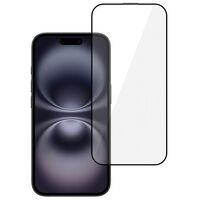 Folie Sticla Securizata, Flippy, compatibila cu Apple iPhone 16 Pro Max, Sticla ESD, Super HD Glass, Anti-static, Margini Negre, Transparent