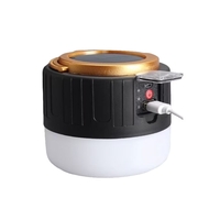 Lampa Portabila, Flippy, Incarcare Solara + USB, Afisaj Inteligent al Bateriei, Raza de Actiune 32 mp, 6x9x11 cm, 3 Moduri, Negru