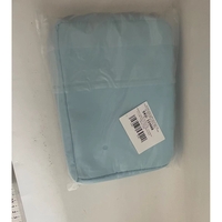 Geanta de Calatorie, Flippy, pentru Cosmetice si Articole de Toaleta, Material Impermeabil, 2 in 1, Portfard Interior Detasabil, 23 x 16 x 8 cm, Albastru