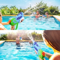 Pistol cu Apa pentru Copii, Flippy, Rezervor 900ml, Raza de Actiune 8m, 6ani+, 4 Duze, Verde