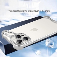 Husa Metalica Compatibila cu iPhone 16 Pro Max, Flippy, Protectie pentru Colturile Telefonului si Camera, Aliaj, Antisoc, Antizgariere, Argintiu