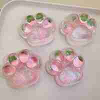 Jucarie Antistres Squishy, Flippy, cu Revenire Lenta, Labuta de Pisica Pufoasa, 7.5 cm, Ambalaj Transparent, Model 270522, Multicolor
