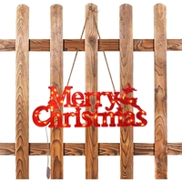 Instalatie LED de Craciun, Flippy, Litere 3D, Merry Christmas, Lumina Calda, 27.5 x 10.5 x 1.4 cm, Rosu