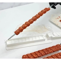 Presa pentru Carne, Flippy, pentru Kebab, cu Maner, din ABS, 29 x 7.5 x 2.6 cm, Alb