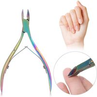 Cleste pentru Unghii si Cuticule, Flippy, din Otel Inoxidabil, Protectie Varf, 17 x 7 x 2 cm, Multicolor