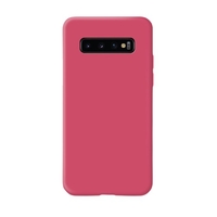 Husa protectie Flippy compatibila cu Samsung Galaxy S10 Liquid Silicone Case Fuchsia