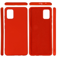Husa protectie compatibila cu Samsung A71 Liquid Silicone Case Rosu