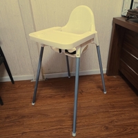 Scaun de Masa, Flippy, pentru Bebelusi si Copii 6-36 Luni, din Plastic/Metal, Centura in 2 Puncte, Tava Detasabila, 63 x 57 x 85 cm, Alb