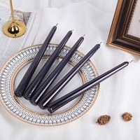 Lumanare Decorativa, Flippy, pentru Masa, 25 cm, din Parafina, fara Fum, Ardere 7.5h, Negru
