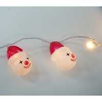 Set 10 Ornamente pentru Instalatie, Flippy, Atasare la Instalatia de Craciun, Design Festiv, Protectie Becuri Instalatie, Rezistente la Zapada, Interior/ Exterior, Model Clown