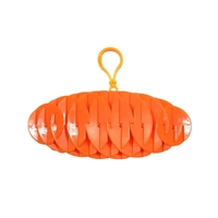 Jucarie Worm Fidget de Decompresie, Flippy, Anti Stres, Dimensiune Compacta 6 cm, Dimensiune Extinsa 15.5 cm, Portocaliu