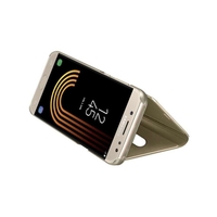 Husa Huawei Y7 2019 Flip Cover Oglinda Auriu